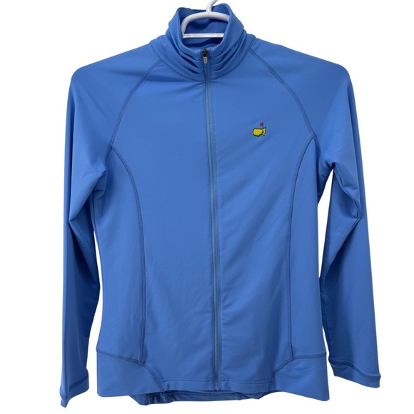 Peter Millar Masters Tournament Women Blue Full Zip Performance Jacket Medium - Picture 2 of 6